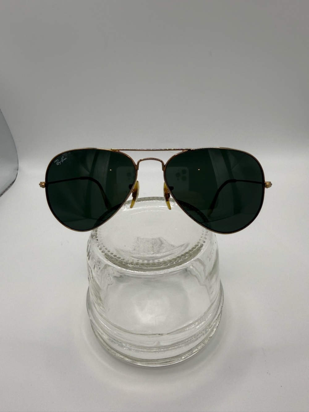 Ray-Ban Aviator Sunglasses Gold Frame with Green Lenses